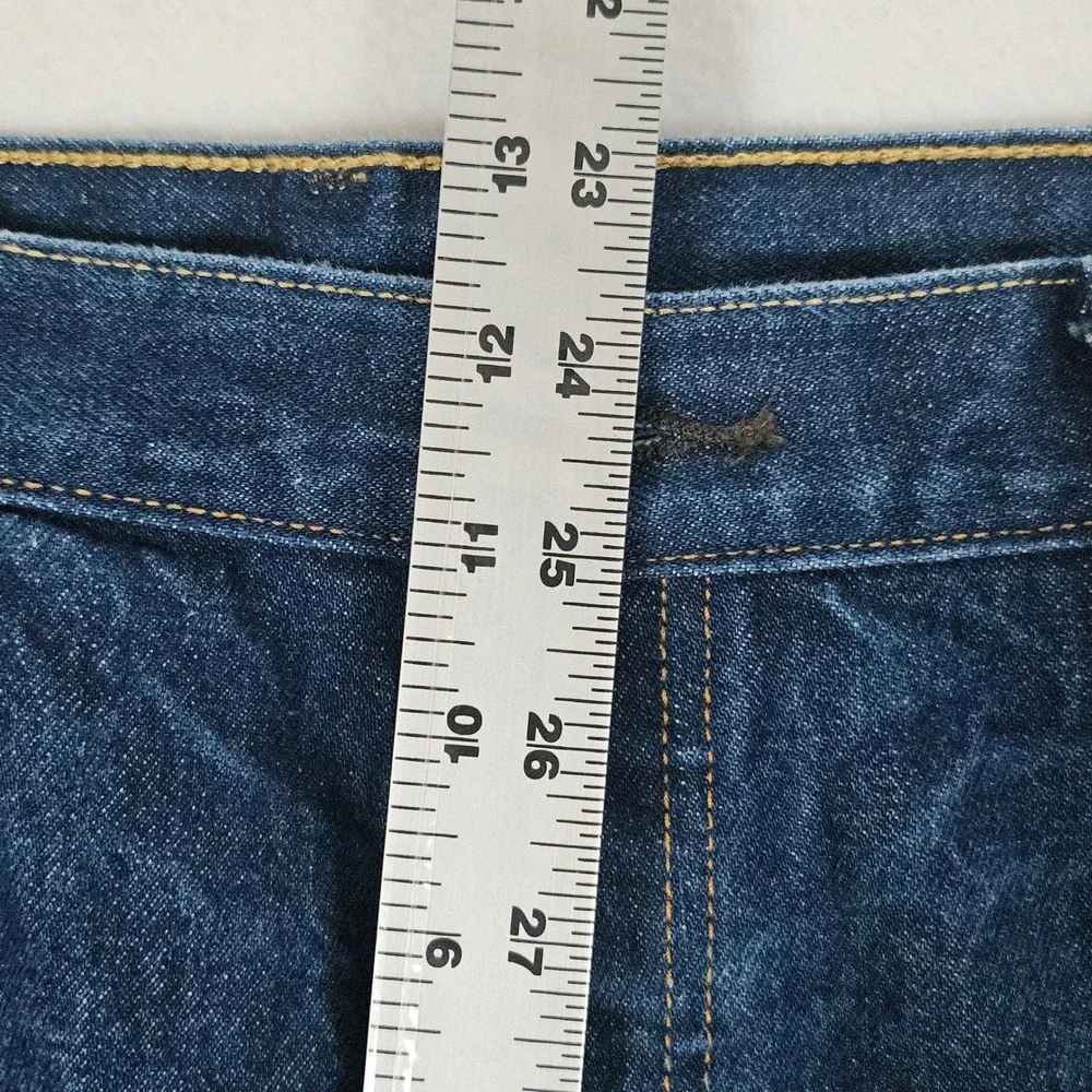 Levis 501 Original Fit Jeans Mens 38x30 Dk Wash Blue Denim Button Fly 005010000 - Picture 4 of 12